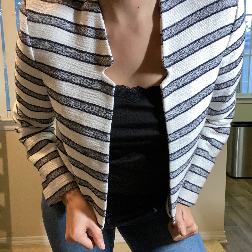 Blazer black & white / gray & white